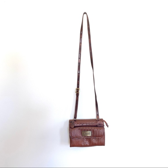 COLDWATER CREEK | Vintage Brown Woven Purse Crossbody - Picture 2 of 10